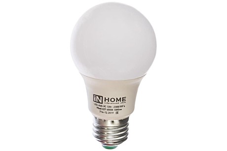 Лампа светодиодная LED-A60-VC 12Вт 230В Е27 4000К 1430Лм IN HOME