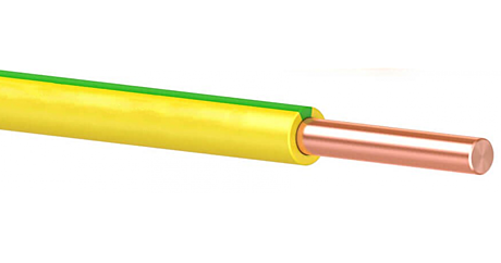 Провод ПВ-1 (ПуВ) 25 желто-зеленый