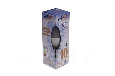 Лампа светодиодная LED-C37-Regular 10Вт 175-265В Е14 4000К 850Лм СВЕЧА AKTIV ELECTRO