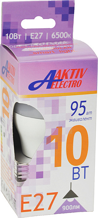 Лампа светодиодная LED-G45-Regular 10Вт 175-265В Е27 6500К 850Лм ШАР AKTIV ELECTRO