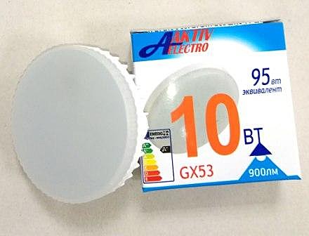 Лампа светодиодная LED-GX53-Regular 10Вт 175-265В 4000К 900Лм AKTIV ELECTRO
