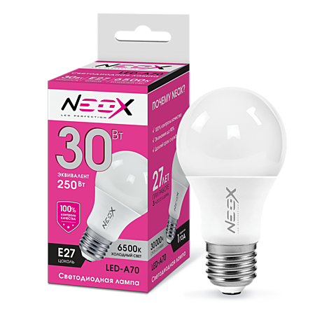 Лампа светодиодная LED-A70 30Вт 230В Е27 6500К 2400Лм NEOX