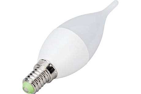 Лампа светодиодная LED-СВЕЧА НА ВЕТРУ-VC 6Вт 230В Е14 4000К 490Лм IN HOME