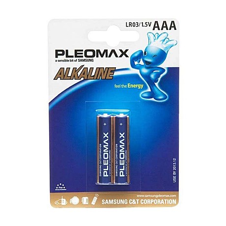 Батарейки ААА Pleomax R03-2BL (2шт)							