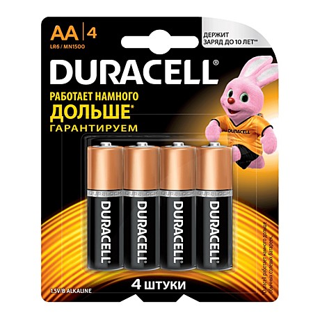 Батарея Duracell LR6-4BL BASIC 4*4