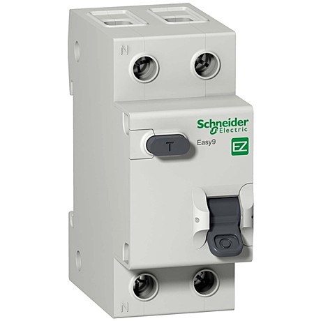 Дифавтомат Schneider Electric Easy9 1PN-C10-30mA со встроенной токовой защитой