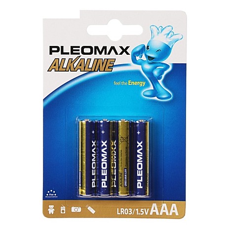 Батарейки ААА Pleomax LR03-4BL(4шт)