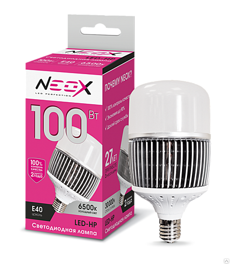 Лампа светодиодная LED-HP 120Вт 230В Е40 6500К 10800Лм NEOX