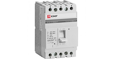 Автоматический выключатель EKF PROxima ВА99-125 3P 40А 25кА