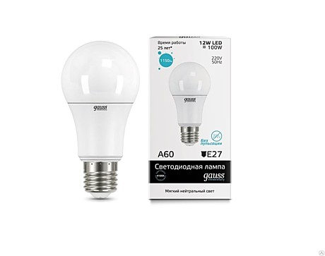 Лампа светодиодная LED-A60 18Вт E27 4000K  IONICH