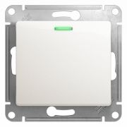 ВЫКЛЮЧАТЕЛЬ 1-клавишный ПЕРЛАМУТР Glossa Schneider Electric с подсветкой