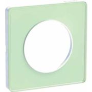 РАМКА 1-постовая ЗЕЛЕНЫЙ ЛЕД/Белый ODACE Schneider Electric