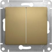 ВЫКЛЮЧАТЕЛЬ 2-клавишный ТИТАН, Glossa, Schneider Electric
