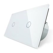 Панель двойная: 1 выключатель + 1 выключатель Белая BB-C7-C1/C1-11
