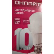 61140 Лампа ОНЛАЙТ OLL-A60-10W-230-6.5K-E27