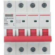 Автоматический выключатель YCB9-80M 4P 25А 6кА х-ка С CNC