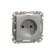 РОЗЕТКА одинарная ATLAS Schneider Electric АЛЮМИНИЙ