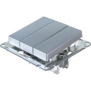 3-клавишный ВЫКЛЮЧАТЕЛЬ , 10А, АЛЮМИНИЙ, ATLAS, Schneider Electric