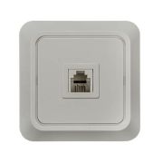 РОЗЕТКА компьютерная RJ-45 BOLLETO белая 7035 IN HOME