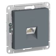 РОЗЕТКА компьютерная RJ45 ATLAS Schneider Electric БАЗАЛЬТ