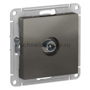 РОЗЕТКА TV оконечная 1DV, механизм ArtGallery System Electric, СТАЛЬ GAL000991