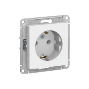 РОЗЕТКА одинарная ArtGallery System Electric с з/к , БЕЛЫЙ GAL000143