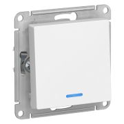 ВЫКЛЮЧАТЕЛЬ 1-клавишный БЕЛЫЙ AtlasDesign Schneider Electric с подсветкой