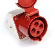 РОЗЕТКА стационарная 114 3Р+РЕ 16А 380В IP44 TDM