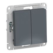 2-клавишный ВЫКЛЮЧАТЕЛЬ, 10А, ГРИФЕЛЬ,ATLAS, Schneider Electric