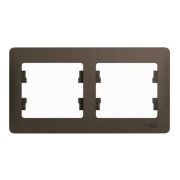 РАМКА 2-постовая ШОКОЛАД GLOSSA Schneider Electric