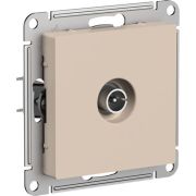 РОЗЕТКА TV оконечная 1DV, механизм ArtGallery System Electric, ПЕСОЧНЫЙ GAL001291