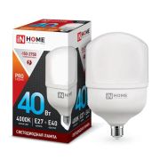 Лампа светодиодная LED-HP 40Вт 230В E27 с адаптером Е40 6500К 3600Лм IN HOME
