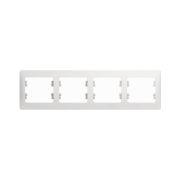 РАМКА 4-постовая БЕЛАЯ GLOSSA Schneider Electric