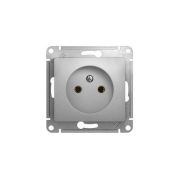 РОЗЕТКА одинарная GLOSSA Schneider Electric алюминий