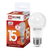 Лампа светодиодная LED-A60-VC 15Вт 230В Е27 6500К 1430Лм IN HOME