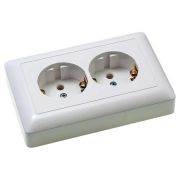 РОЗЕТКА двойная ХИТ Schneider Electric с з/к белая