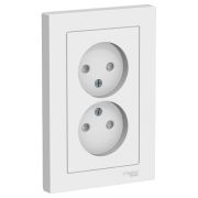 РОЗЕТКА двойная ATLAS Schneider Electric БЕЛАЯ