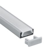 Профиль для LED ленты накладной,низкий,серебро CAB262