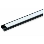 Профиль для LED ленты накладной,низкий,черный CAB262