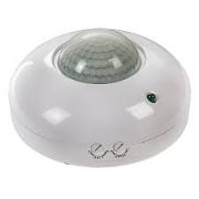 Датчик движения инфракрасный ДД-020B-W 800Вт 360 градусов 6м IP33 белый LLT